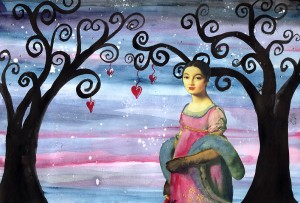 Mademoiselle Caroline Riviere Dreams of Love on a Starry Night
