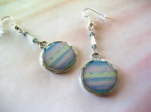 The Planet Jupiter earrings by The Desert Artisan