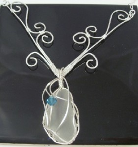 "Romantic Getaway" necklace by Beach Glass Gone Wild!