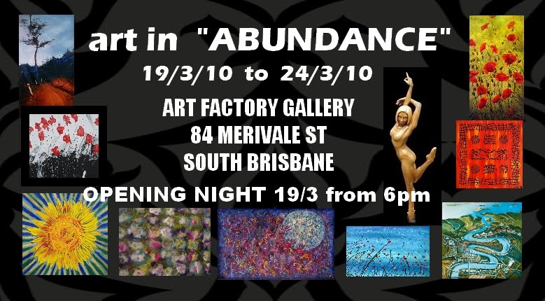 art in abundance exhibition flyer