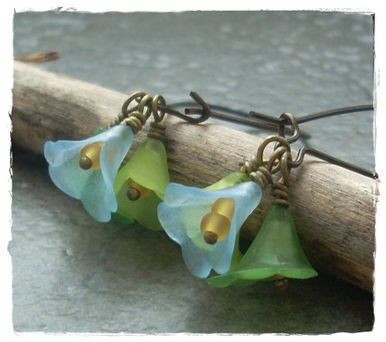 Rainforest Blossom Bouquet Earrings by Eighthnote
