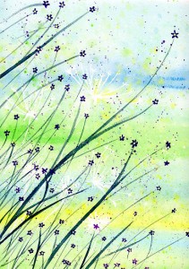 Deb's Garden - Original watercolor painting by Kirsten Bailey Deb's Garden - Original watercolor painting by Kirsten Bailey