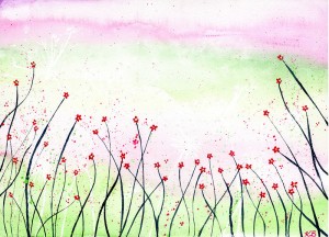 Spring Afternoon - original watercolour painting by Kirsten Bailey