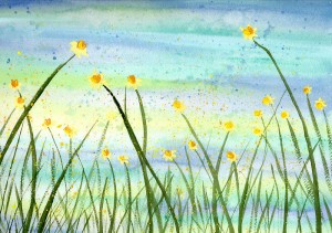 Field of Hope - Original Watercolour painting by Kirsten Bailey