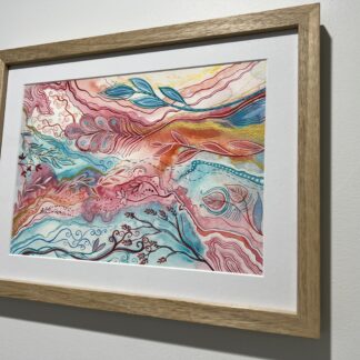 Introspection - ORIGINAL FRAMED watercolour painting on paper