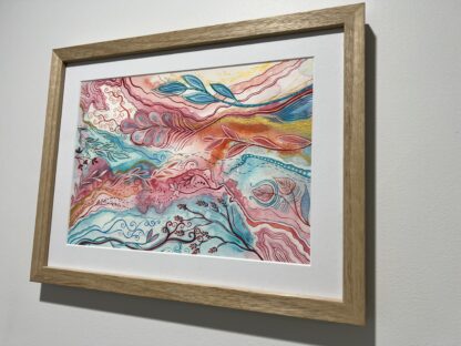 Introspection - ORIGINAL FRAMED watercolour painting on paper