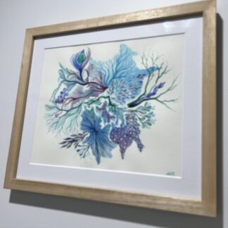 Framed watercolour painting "Reef Dream 1" by KLBaileyArt