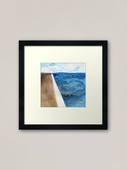 By the Bay - ORIGINAL abstract watercolour paintings inspired by bay bayside sea seaside ocean beach pier - Image 5