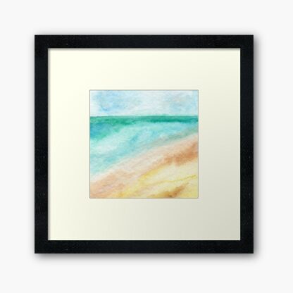 By the Bay - ORIGINAL abstract watercolour paintings inspired by bay bayside sea seaside ocean beach pier - Image 7