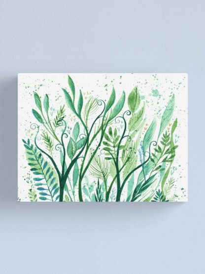 Sea Garden 2 - ORIGINAL intuitive abstract watercolour painting on paper in green and blue by Kirsten Bailey - Image 3