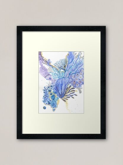 Blue Reef 2 - ORIGINAL intuitive abstract watercolour reef painting - Image 6
