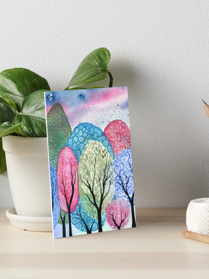 In the mist - ORIGINAL whimsical watercolour on paper - Image 3