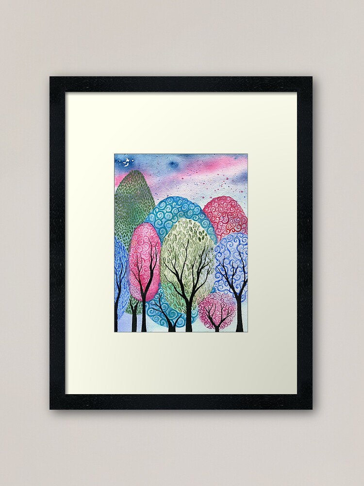 In the mist - ORIGINAL whimsical watercolour on paper - Image 4