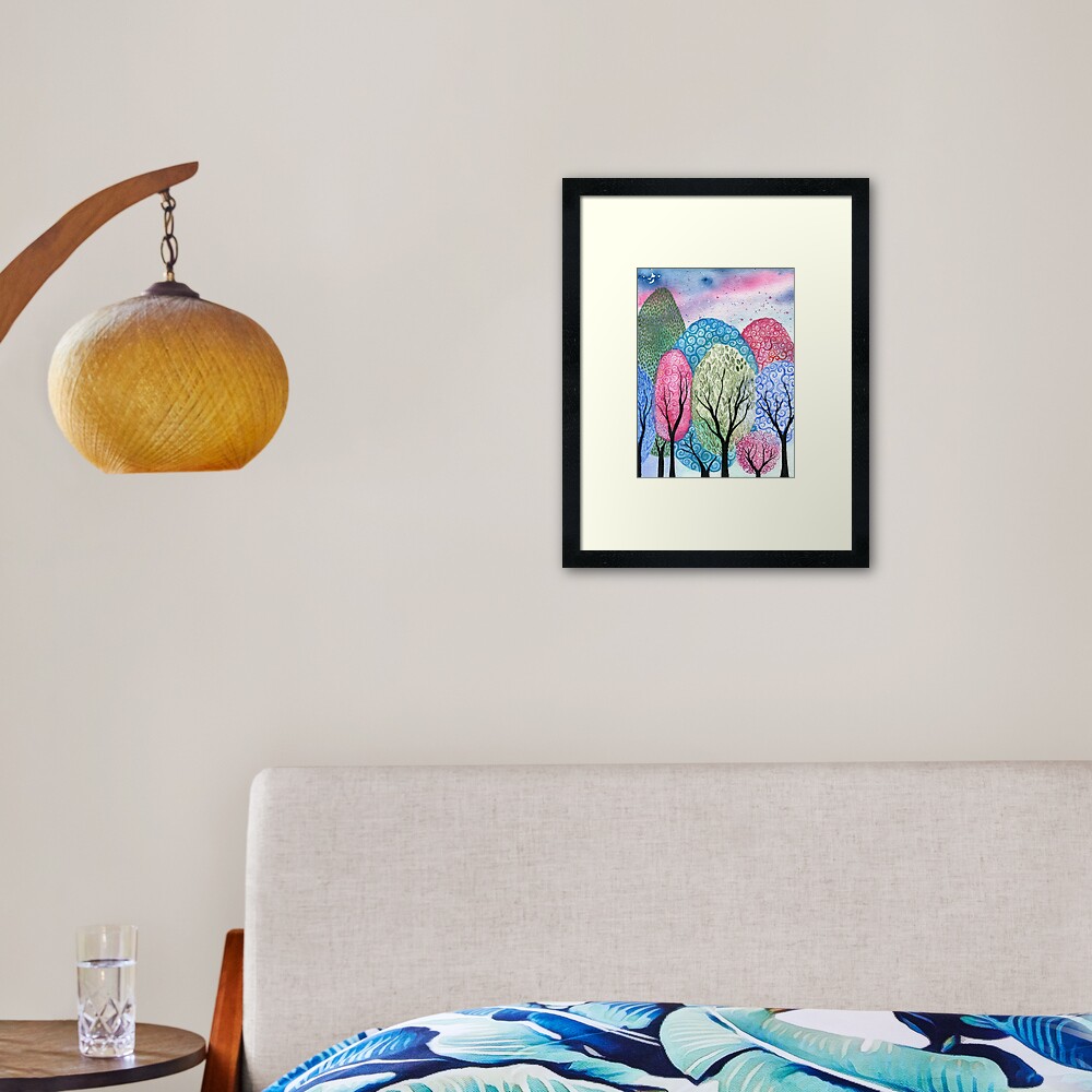 In the mist - ORIGINAL whimsical watercolour on paper - Image 5